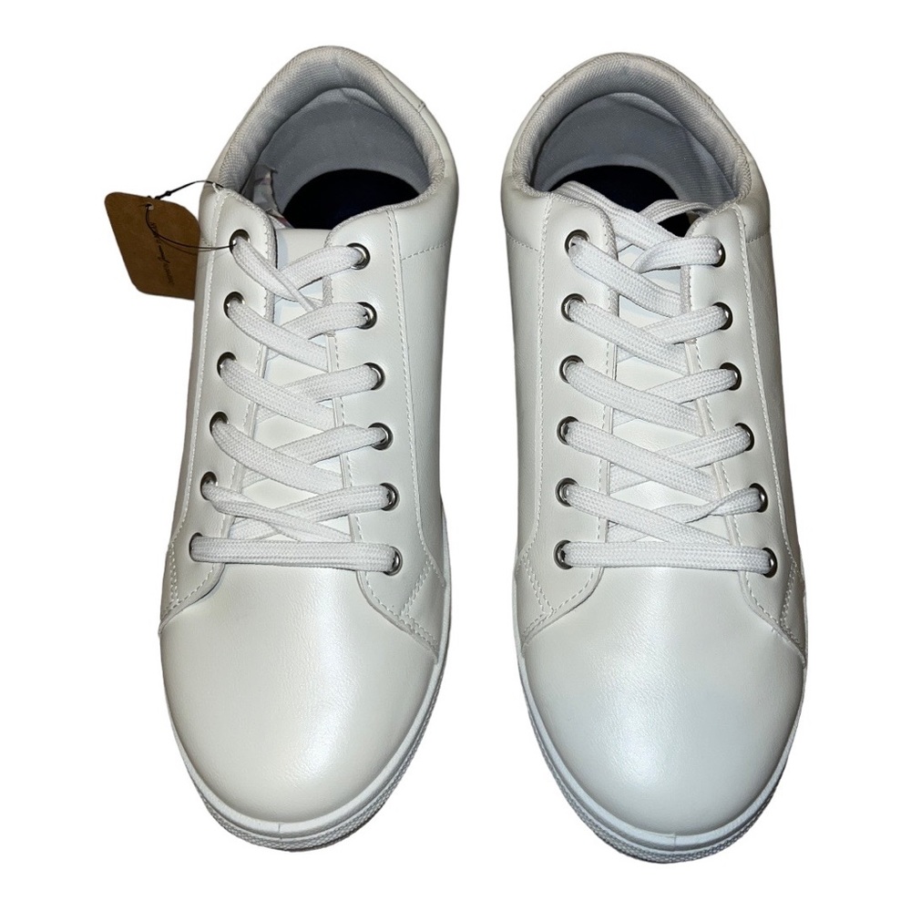 Jousen Milan white casual low top lace up sneakers